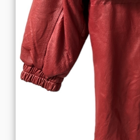 Women’s fashion elements red‎ leather hooded coat size small excellent condition - Picture 9 of 12